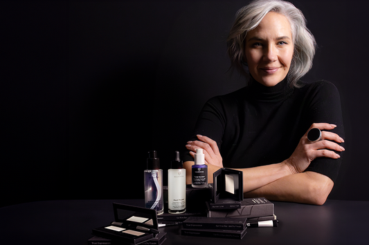 Image of founder in front of Silvering products