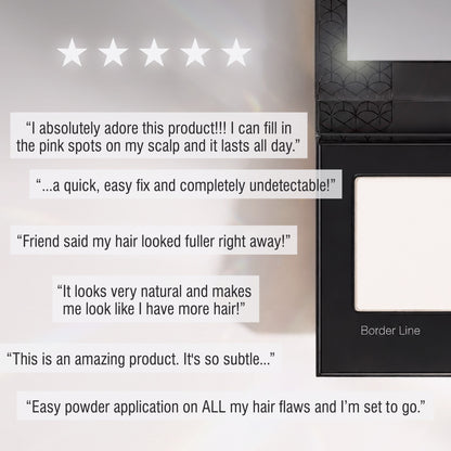 Customer reviews for Border Line White optical filler for thinning silver hair