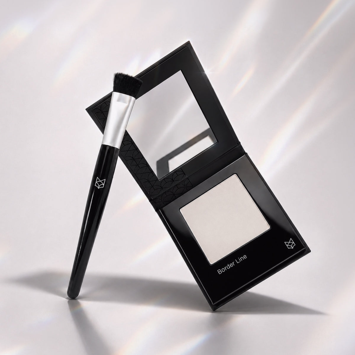 Border Line White optical hair filler compact with application brush