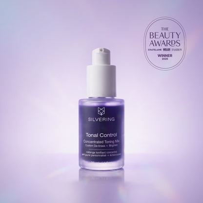 Tonal Control bottle, award-winning purple shampoo alternative for gray, silver and white hair